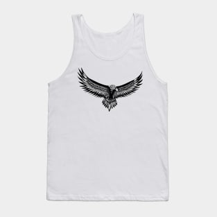 american hawk, eagle art in mandala aztec tribal art ecopop Tank Top